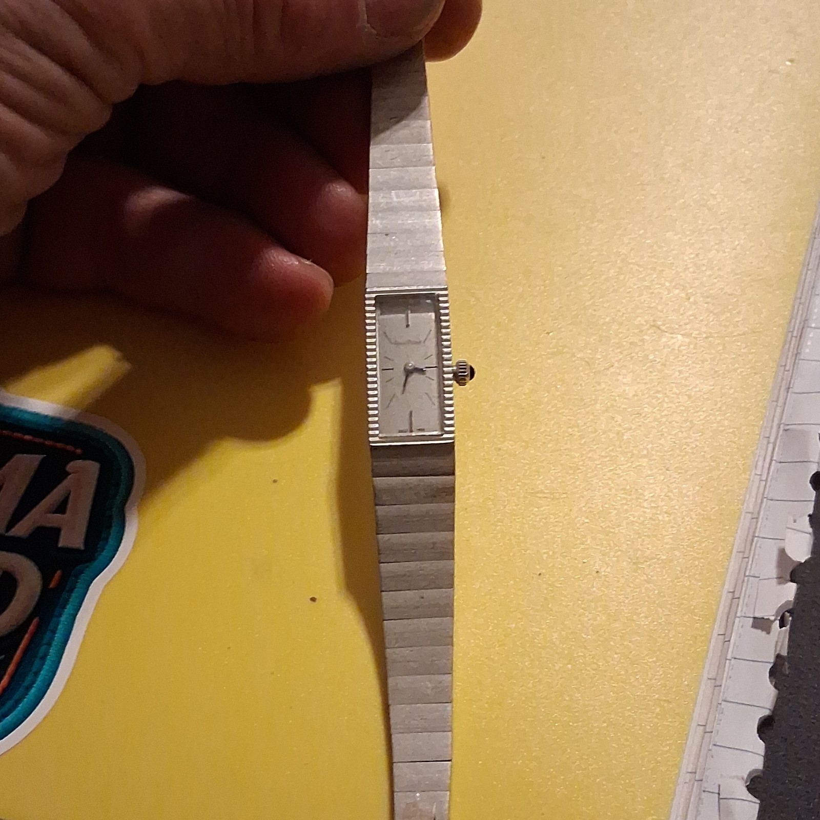 David Picard Women's Silver Rectangular Brushed B… - image 3