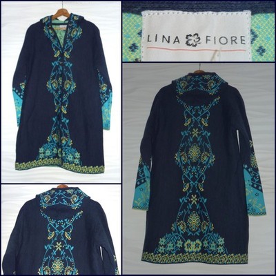 LINA FIORE HOODED CARDIGAN - 2X - NEW WITHOUT TAGS