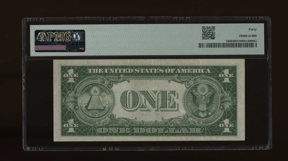 DBR 1935-A $1 Silver Experimental (R) Fr. 1609 PMG XF-40 Serial S71177295C - Image 2 of 2