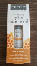 Cuccio Naturale Milk & Honey Revitalizing Roll-On Cuticle Oil NIB 0.33oz 