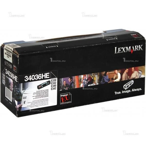 Toner LEXMARK 34036HE Original Noir Neuf 6000 Pages - Photo 1/1