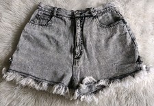 Vintage Denim Shorts Stefano World Wide Women s 14 SEE MEASUREMENTS Black 80s