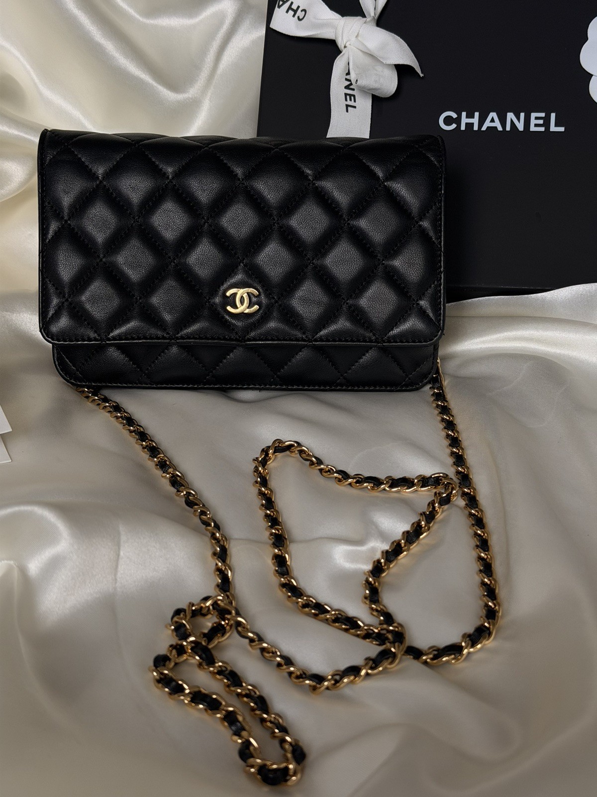 Chanel Wallet on Chain Quilted Lambskin Crossbody Bag WOC