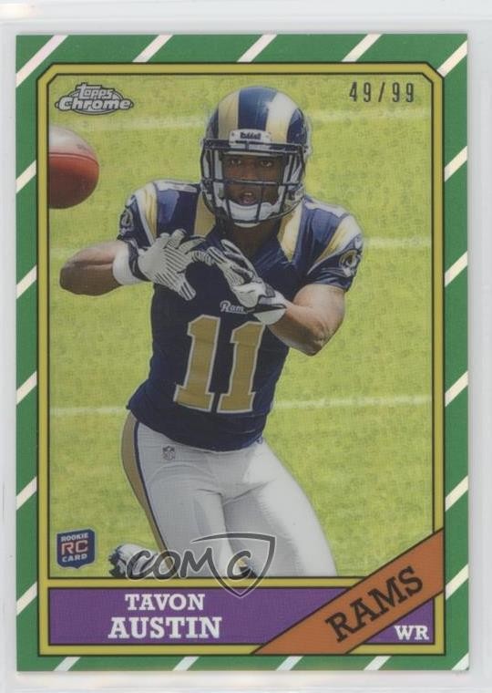 Tavon Austin Topps Chrome 1986 Insert #10 Refractor