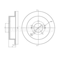 Metelli 2X Bremsscheibe Hinten Ø284 Mm Voll FüR Hyundai Tucson Jm 2.0 IX35 Lm