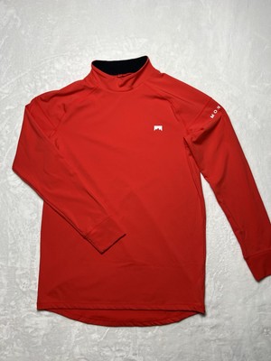 Montec Mens XS Sweater Shirt Sweatshirt Alpha Base Layer Performance Mock Red