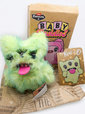 Fuggler Baby Baddies Plush Bag Clip Charm Keychain Plush Reek-O Eyelashes Green