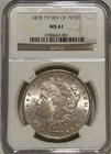 1878 7tf Morgan Silver Dollar Reverse of 79 NGC MS61