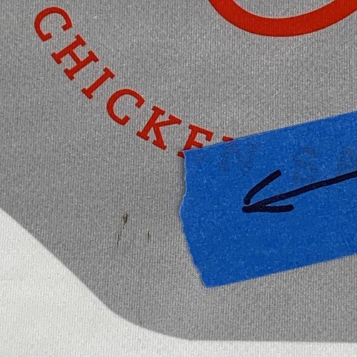 Chick-Fil-A Nylon Hemd RAR Erwachsene Large rot weiß **LESEN** - Bild 7 von 15