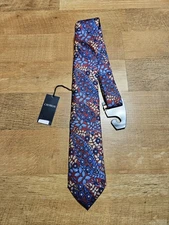 Daniel Cremieux 100% silk neck tie hand made Floral print