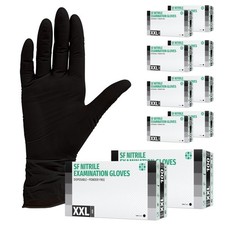 SF Nitrilhandschuhe Schwarz 2000 St&uuml;ck (10x200) Puderfrei Medizinisch S&ndash;XL
