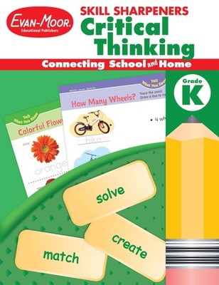 Evan-Moor Skill Sharpeners Critical Thinking, Kindergarten Workbook, Problem...