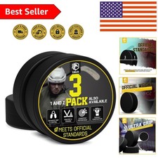 Quality 6 oz Hockey Puck - 3" Diameter - Ideal for Practice  Training