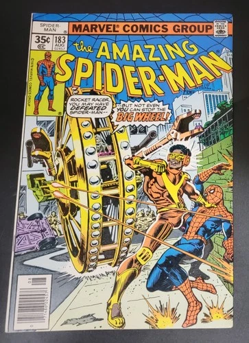 Amazing Spider-Man (1963) #183 Ross Andru Rocket Racer & Big Wheel Cover VF+