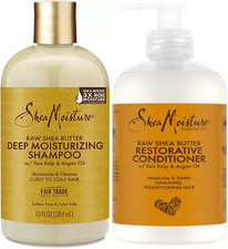 Shea Moisture Raw Shea Butter Deep Moisturizing Shampoo & Restorative Conditione