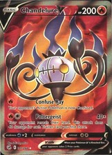 Chandelure V 247/264 Fusion Strike Ultra Rare Holo Pokemon Card