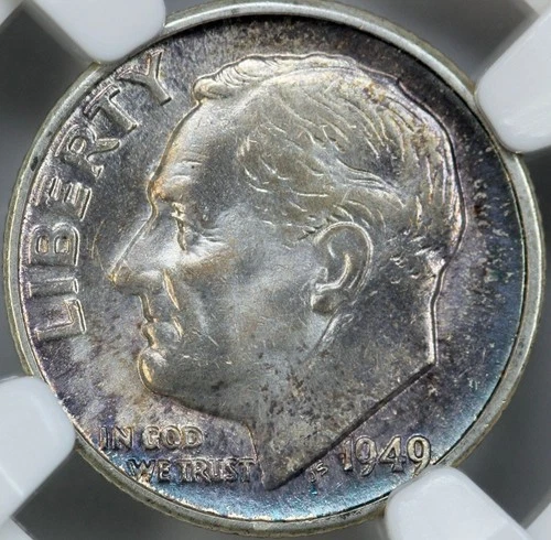 (4) PCGS Roosevelt Dimes, UNC Details - Silver