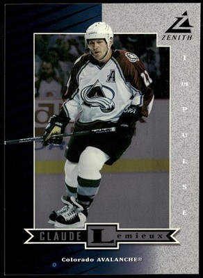 1997-98 Zenith 5x7 Silver Impulse Uncut #Z36 Claude Lemieux