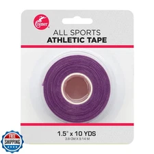 Cramer Team Color Athletic Tape, 1.5" x 10 Yards Purple, Easy Tear Sports Tap