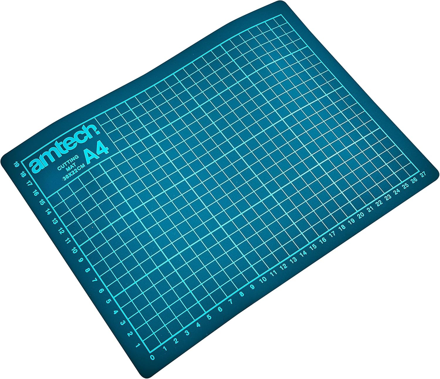 Amtech A4 Cutting Mat 30×22cm, Non-Slip, Marked Grid, for Desktop Crafting, Ph