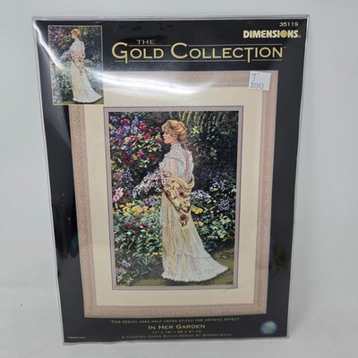 Dimensions Gold Collection In Her Garden Counted Cross Stitch Kit 35119 Sandra