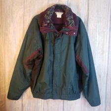 Vintage Columbia Bugaboo Jacket Mens L Black Teal Purple 3 in 1 Fleece 90s