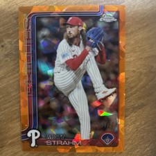 2025 Topps Chrome Sapphire Edition - Matt Strahm #178 Orange /25 - Phillies