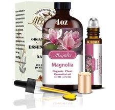 Magnolia Essential Oil, Roll-on Magnolia Oil Sets 100 Natural, Diffuser, Massag