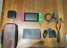 Nintendo Switch Console w/ Dock, Case, Cartridge Organizer & more