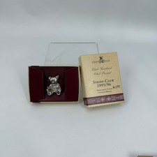 Steiff Club 1995/96 Silver Teddy Bear Pin Limited Edition Collectible