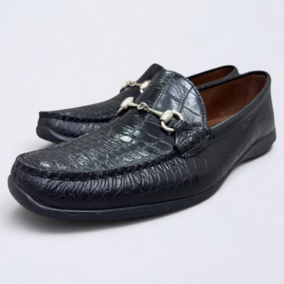 Allen Edmonds Grand Cayman Loafer Men's Size 11 D Black Leather Horsebit Shoes