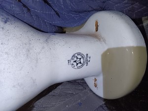 Couvercle Réservoir WC Ancien Standard F4063 Blanc - Daté 1928 - Rare