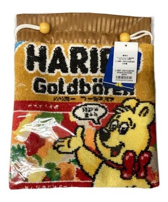 FEILER      × HARIBO              Drawstring pouch brown HRP-260103