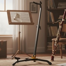 Compact Folding Bass Clarinet/Bassoon Stand w...