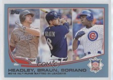 2013 Topps League Leaders Wal-Mart Blue Chase Headley Ryan Braun #272 0br8