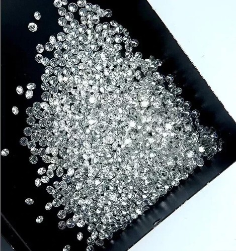 Certified 1 mm Round Cut CVD Diamond I Color SI2 Clarity 7 Pcs Diamond Lot - Picture 2 of 8