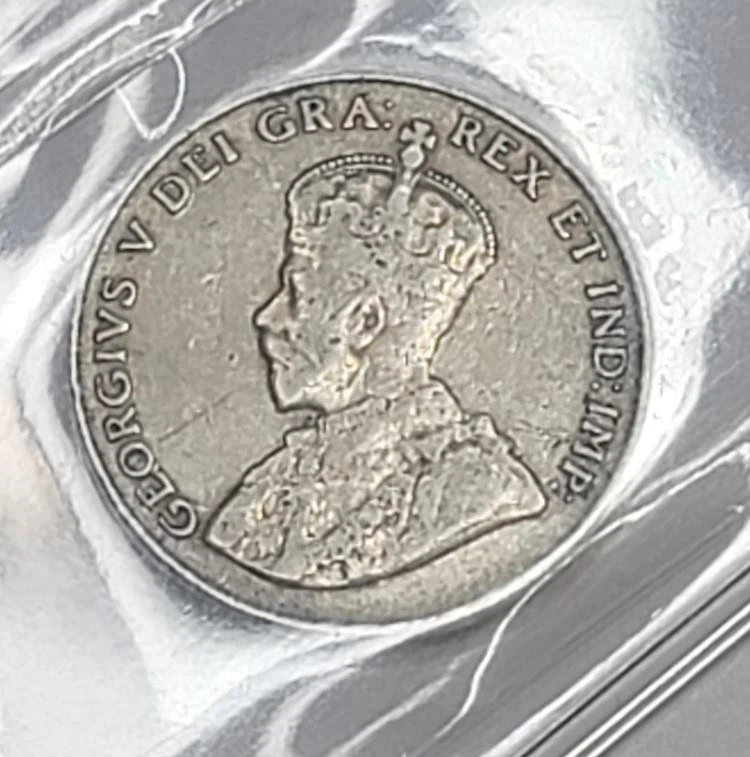 1925 Canadian 5-Cent Nickel Coin (VG 1925 Canadian 5-Cent Nickel Coin (VG