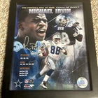 Michael Irvin Signed Framed 8x10 Photo Dallas Cowboys Hall of Fame 2007 HOF