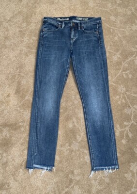 Madewell Skinny Skinny Raw Hem Jeans, Sz 27