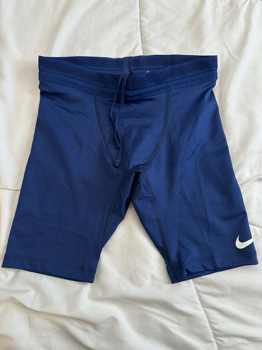 Nike Pro Elite Made In the USA Half Tights Mens Large Navy Blue
