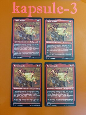 4x Tavern Brawler | FOIL-ETCHED | Battle for Baldur's Gate | MTG Magic Cards
