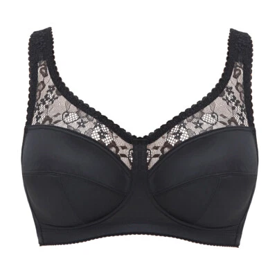 Damen Vollschalen Minimizer BH Spitze Große Größen BH Komfort Nicht Gepolstert - Bild 1 von 4