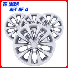 16 Snap On Silver Set Of 4 Wheel Cover Hubcaps For 2015-2017 Toyota Camry 16 Snap On Silver Set Of 4 Wheel Cover Hubcaps For 2015-2017 Toyota Camry