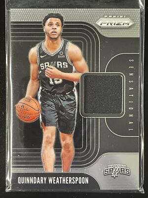 2019-20 Panini Prizm #SS-QWE Quinndary Weatherspoon Sensational Swatches RC