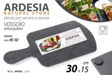 VASSOIO TAVOLA ARDESIA NATURAL STONE 30*15 CM EFFETTO PIETRA XUA-809583