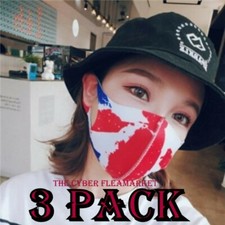 Reusable Washable Polyester Blend Face Mask Cycling Face Cover Bandana 3 pack