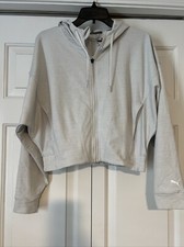 Women  s Puma CloudSpun Hoodie- Size Small - EUC - Beige
