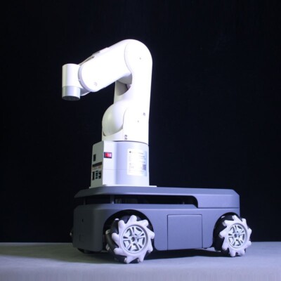 Compound Robot Hybrid Robot MyAGV 2023 PI 4WD ROS Robot Car+MyPalletizer 260 Pi