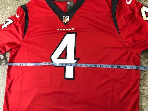 $150 Men's Nike Limited Stitched Sewn Jersey Houston Texans Watson #4 Sz 3XL - Picture 8 of 12