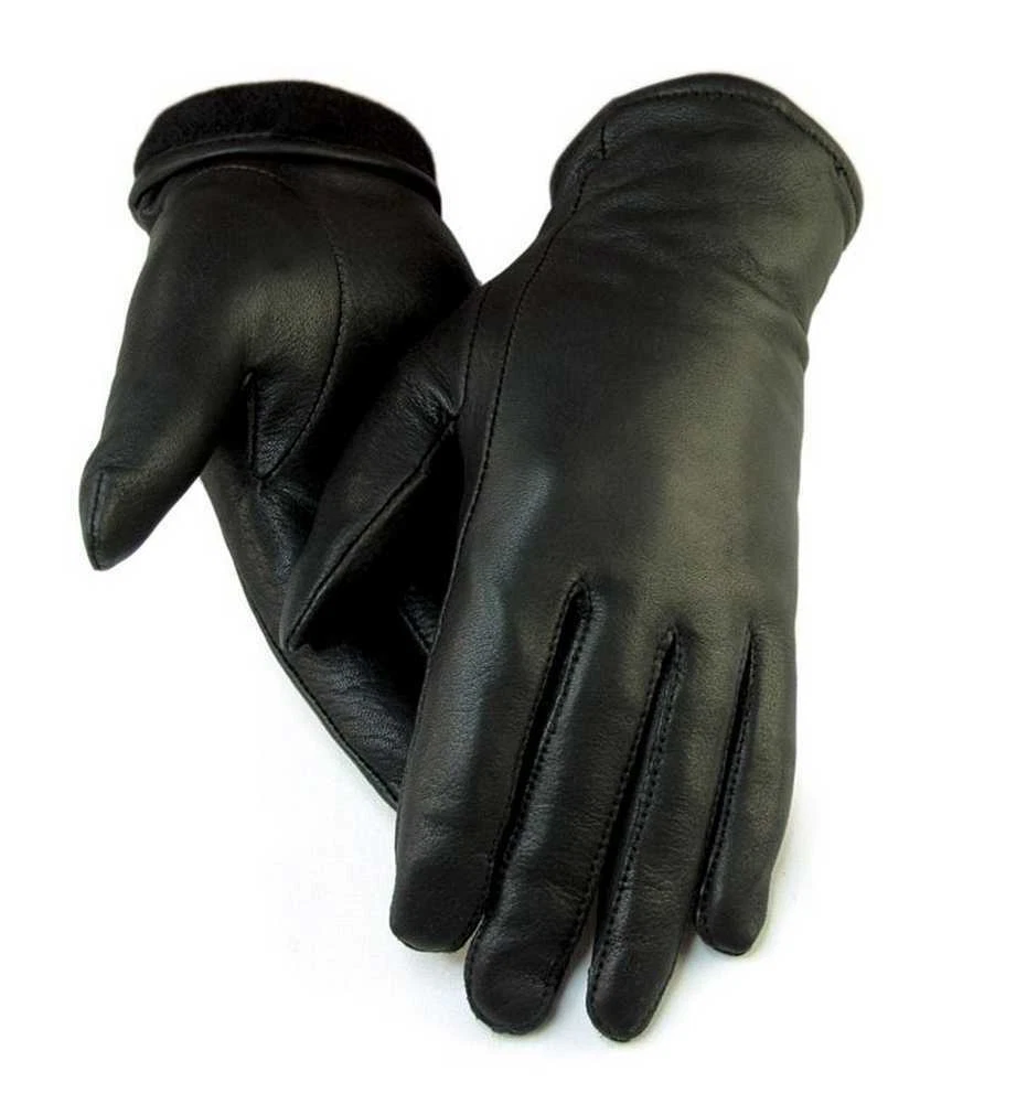 Northstar Women's Black Full Deerskin Dress Glove Fleece Lined 3" Cuff 411B